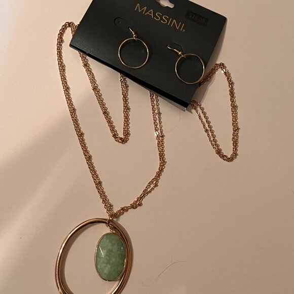 Massini‎ Necklace and Earring Set New in Original Packaging - Picture 1 of 14